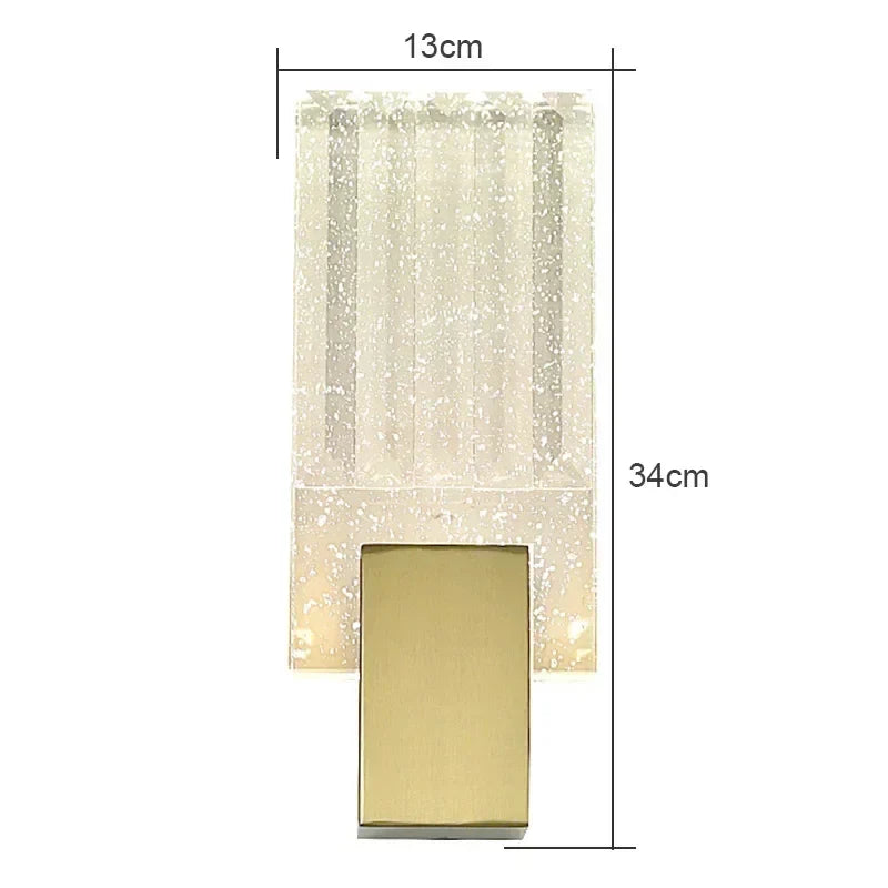 Afralia™ Light Water Ripple Glass Wall Lamp: Modern Luxury Indoor Lighting for Home Decor