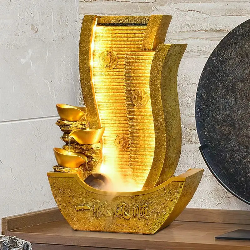 Afralia™ Circulating Water Fountain: Office & Living Room Wealth Attracting Decoration