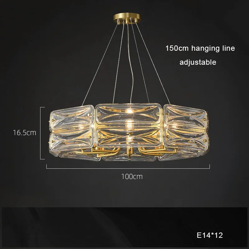 Afralia™ Gold Crystal Chandelier Ceiling Light for Luxe Home Decor