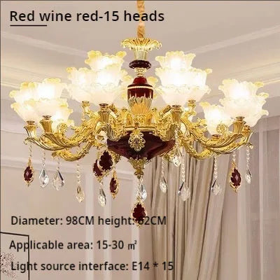 Afralia™ Elegant Crystal Chandelier Living Room Bedroom Lighting