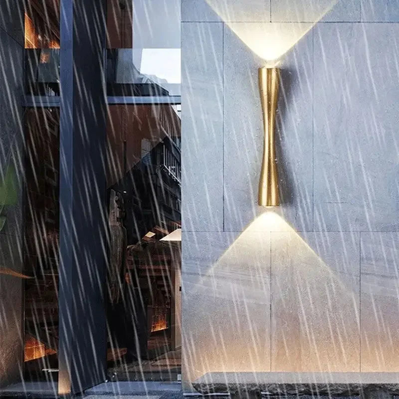 Afralia™ Outdoor Waterproof Wall Lamp: Minimalist Luxury Nordic Lighting for Home Aisle