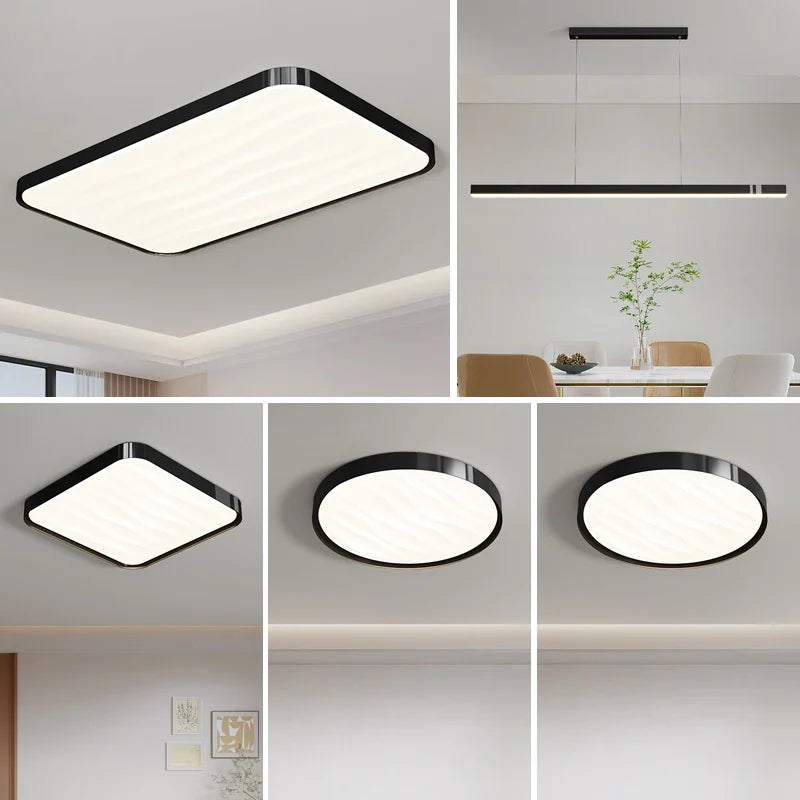Afralia™ Nordic Modern Ceiling Light for Living Room Bedroom Study with LED Lighting
