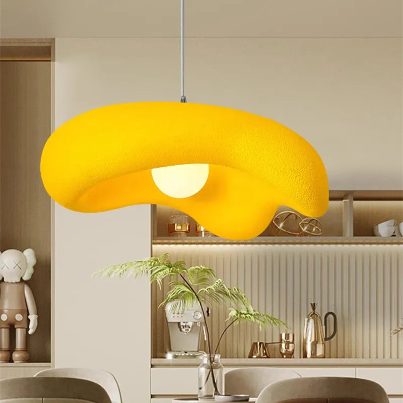 Afralia™ Creamy Style Pendant Light | Resin Dining Room LED Island Lamp