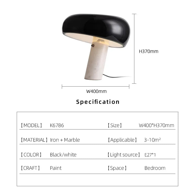 Afralia™ Marble Touch Table Lamp for Living Room Bedroom Study Desk Decor