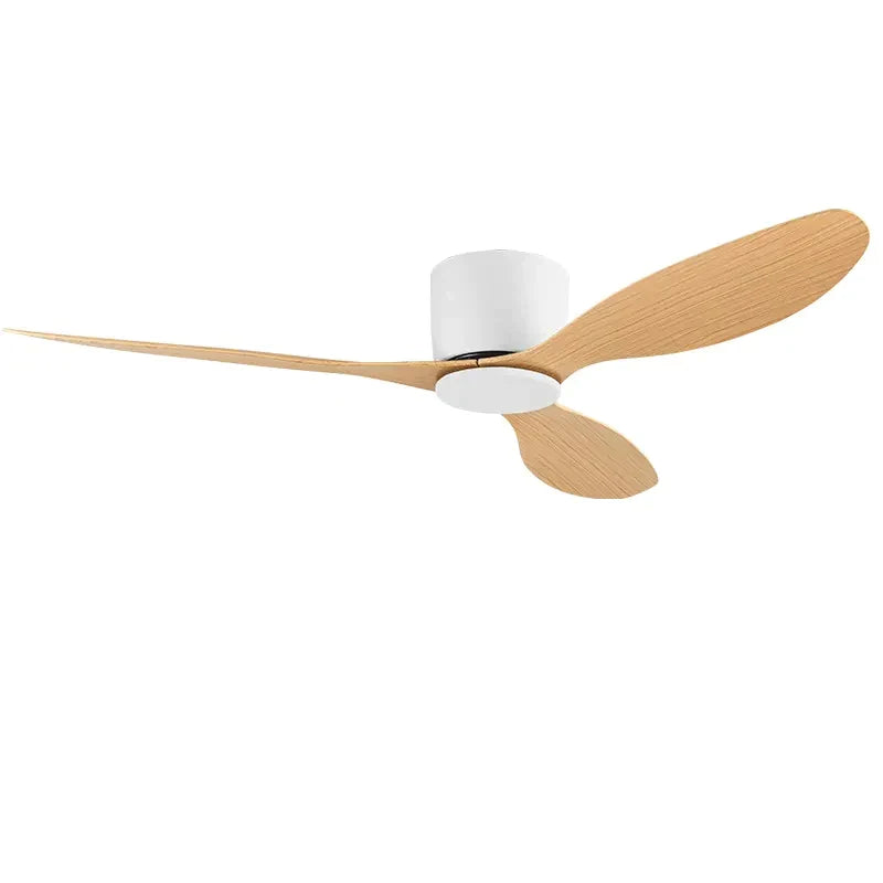 Afralia™ Modern 22CM Ceiling Fan: Remote Control, DC Motor, 6 Speeds, Timer, Low Floor Loft Integration