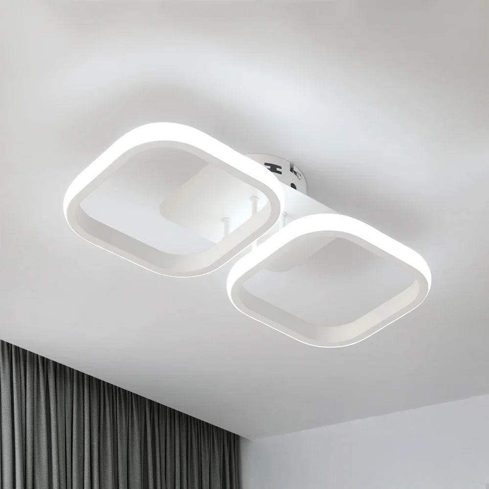 Afralia™ Acrylic LED Ceiling Lamp: Modern Nordic Chandelier for Living Dining Room & Aisle