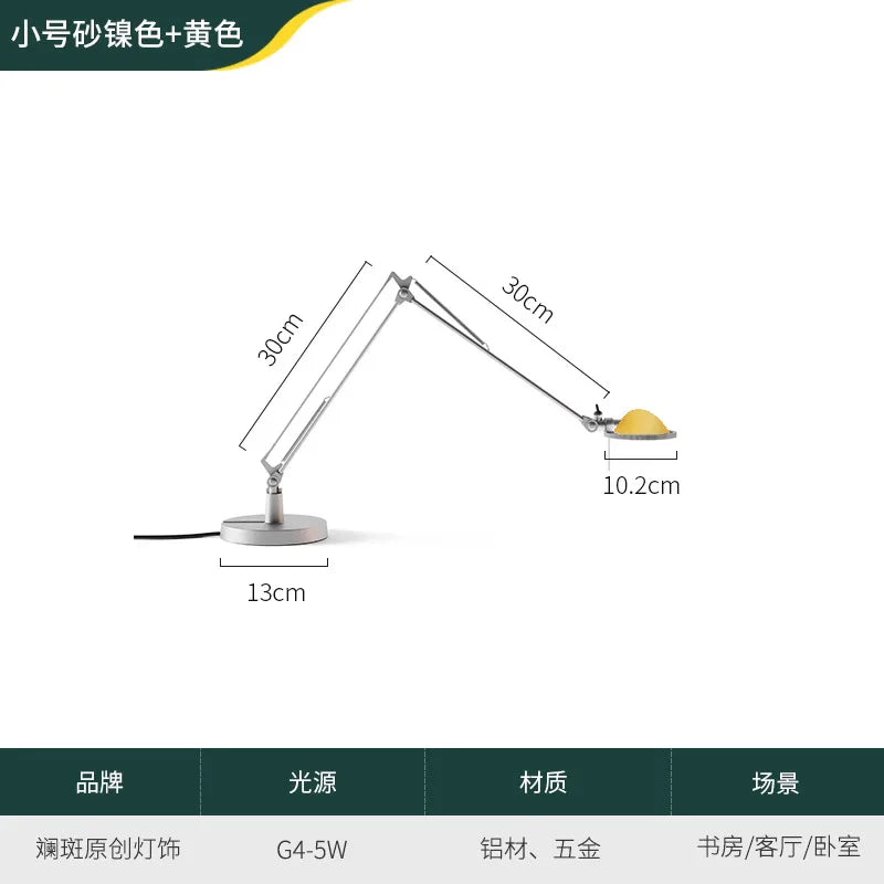 Afralia™ Adjustable LED Desk Lamp for Home, Studio, Study, Bedroom, Cafe