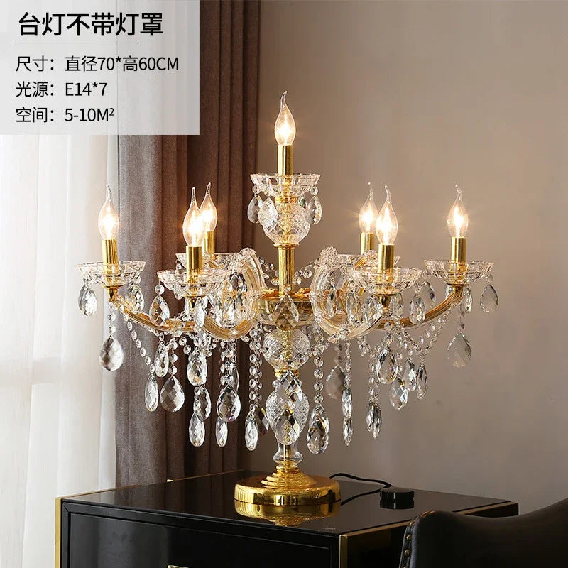 Afralia™ Crystal Table Light: Modern Luxury Nordic Indoor Lighting for Living Room Bedroom