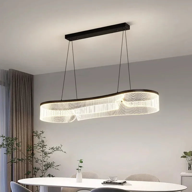 Afralia™ Modern LED Pendant Light Chandeliers for Living Room and Dining Room