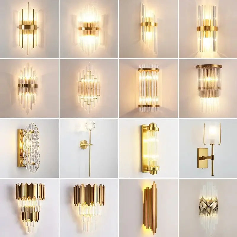 Afralia™ Crystal Wall Lamp: Modern Luxury Wireless Rechargeable Sconce Light for Bedroom & Living Room