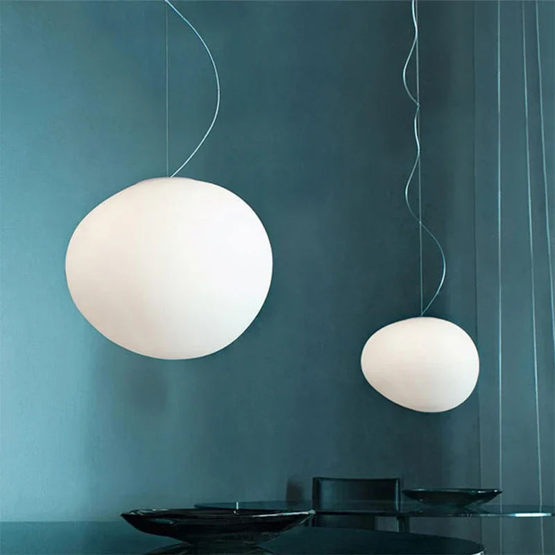 Afralia™ Gregg Glass Pendant Light: Stylish LED Hanging Lamp for Dining Kitchen LOFT.