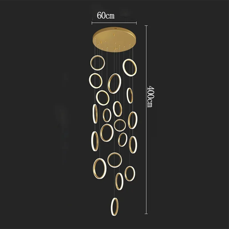 Afralia™ Nordic LED Chandelier: Modern Luxury Lighting for Home Decor, Living Room, Dining Room & Stairway