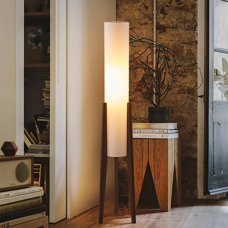 Afralia™ Zen Floor Lamp: Japanese Style Fabric Shade, Minimalist Design for Living Room and Bedroom