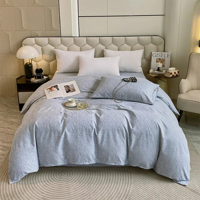 Afralia™ Striped Plaid Single Duvet Cover: Soft 100% Cotton Brushed Bedding for All Seasons