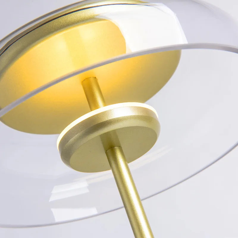 Afralia™ Nordic Designer Glass LED Table Lamp for Bedroom