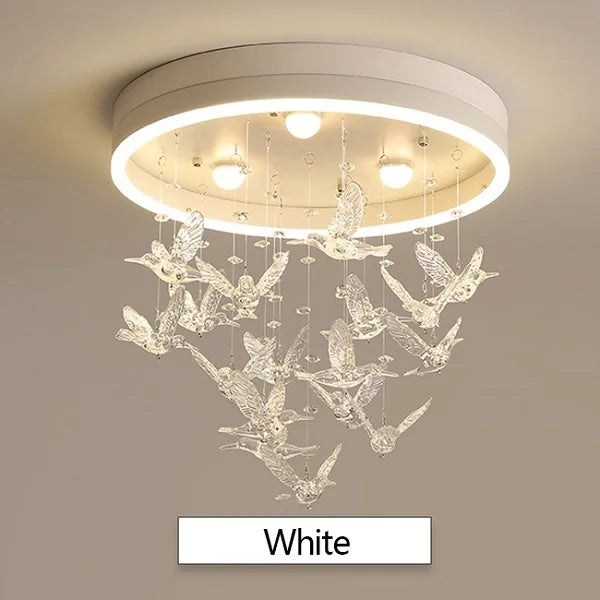 Afralia™ Crystal LED Ceiling Chandelier for Kids' Bedroom