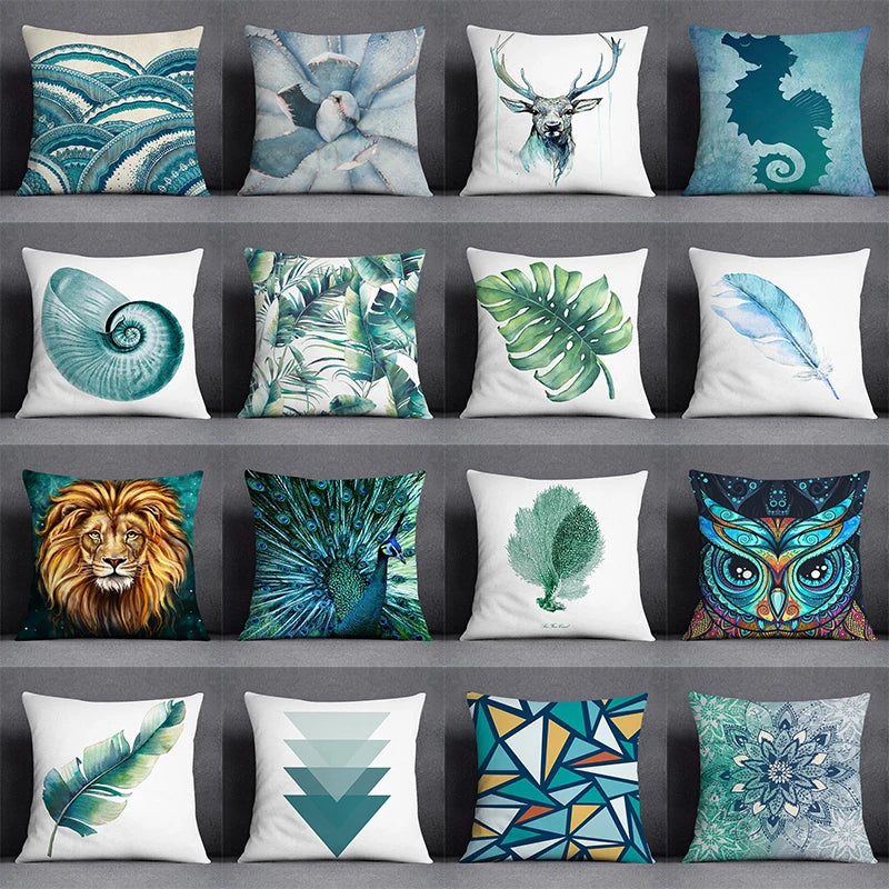 Afralia™ Animal Pattern Decorative Pillowcase 45x45cm - Modern Design for Home and Car