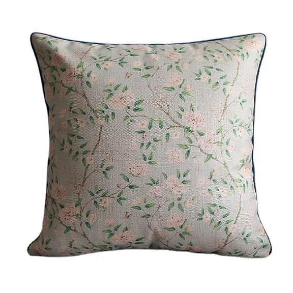 Afralia™ Floral Velvet Cotton Cushion Cover 45x45cm