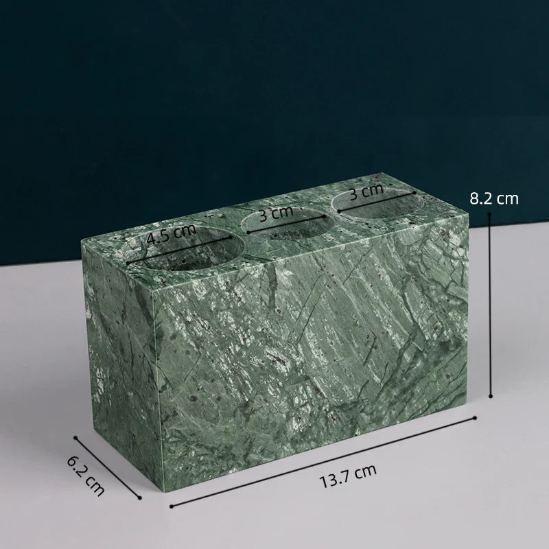 Marble Toothbrush Holder Cup Mug for Family Bathroom by Afralia™