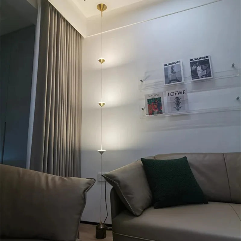 Afralia™ SORELUNA Floor Lamp: Minimalist Wire Hanging Light for Living Room, Restaurant, Bedroom