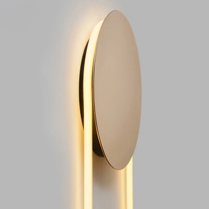 Afralia™ Nordic LED Ring Wall Sconce: Postmodern Art Indoor Light for Bedroom, Hotel & More