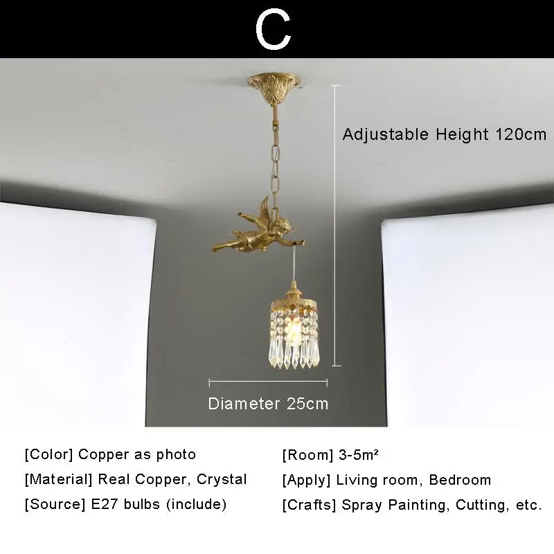Afralia™ Luxure Crystal Chandelier: Modern Copper Ceiling LED Light Fixture for Living Room