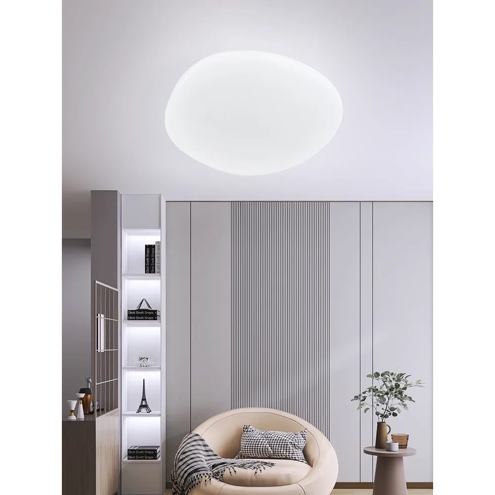 Afralia™ Nordic White Acrylic Pebble Ceiling Light for Modern Minimalist Spaces
