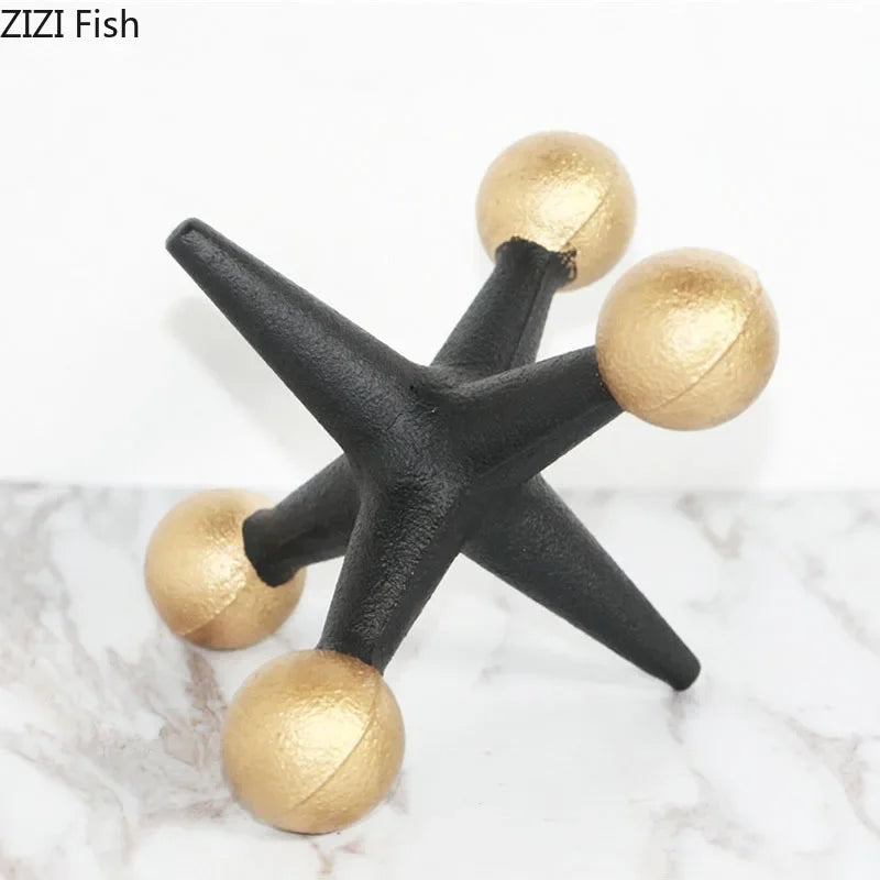 Afralia™ Molecular Model Resin Sculpture Abstract Desk Decor Aesthetic Room Ornament