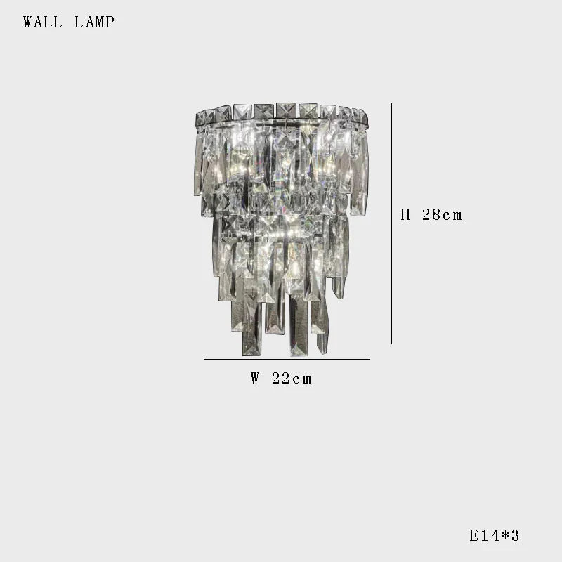 Afralia™ Clear Crystal Gold Chandelier: Modern Luxury LED Ceiling Light for Elegant Home Decor