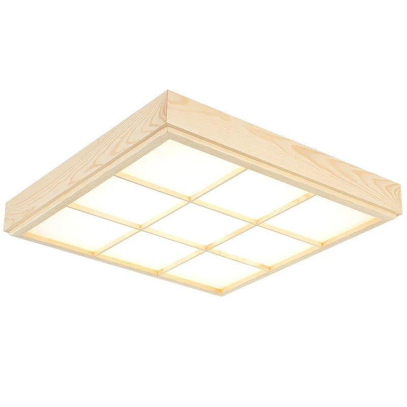 Afralia™ Modern Wood Ceiling Chandelier LED Lights for Living Room and Kitchen