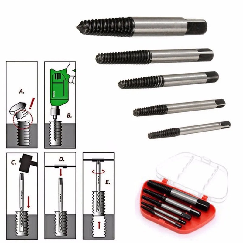 Afralia™ Double-Sided Screw Extractor Drill Bit - Professional Alloy Steel Center Removal Tool