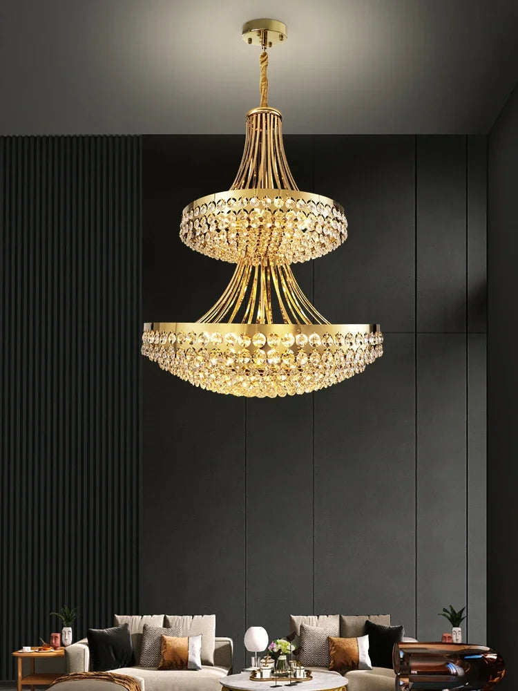 Afralia™ Crystal Pendant Chandelier for Dining Bedroom Living Room - Modern Nordic Luxury Lighting