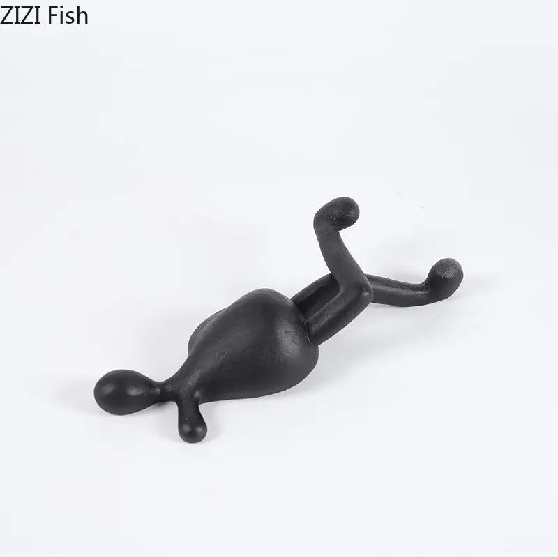 Afralia™ Abstract Characters Resin Sculpture Desk Decoration Modern Home Decor Figure Statue