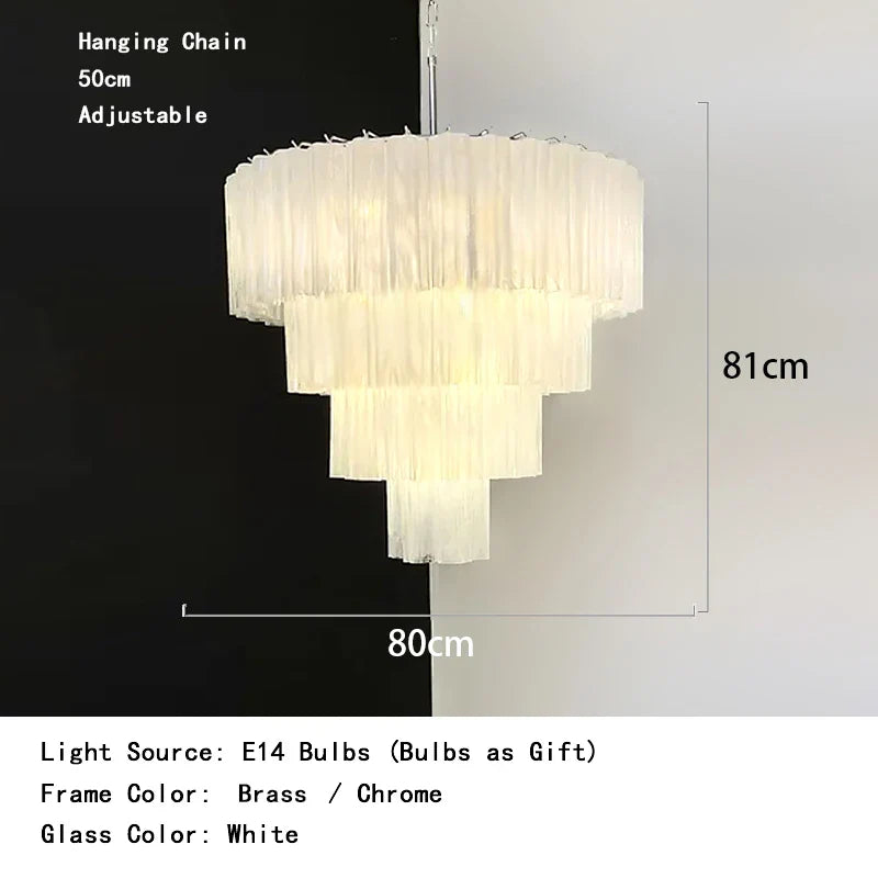 Afralia™ Frosted White Glass LED Chandelier for Ceiling Decor