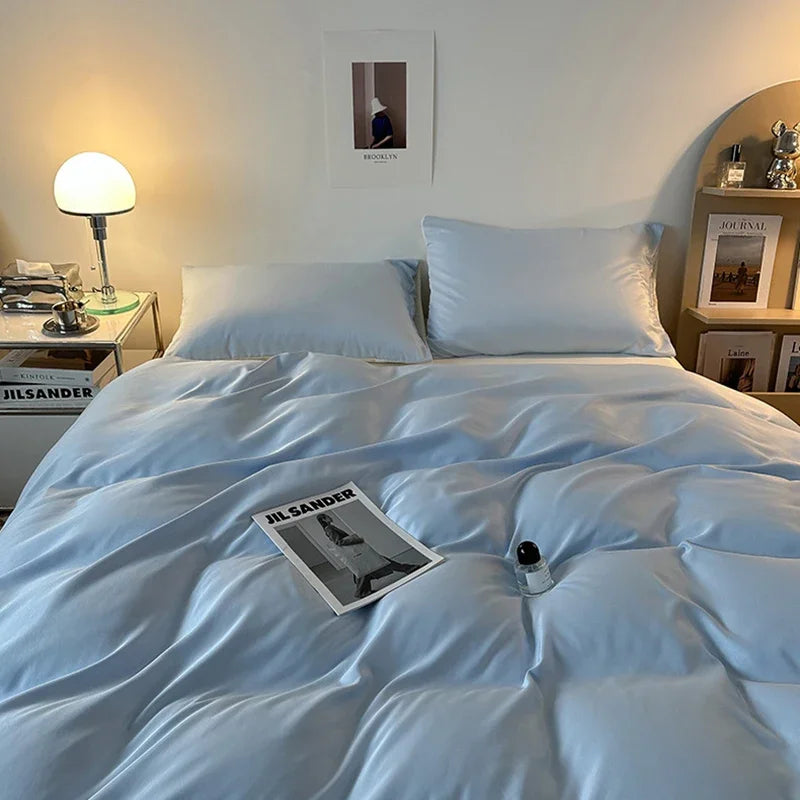 Afralia™ Summer 2025 Nude Skin-Friendly Bed Sheet Set for Double-Sided Sleeping