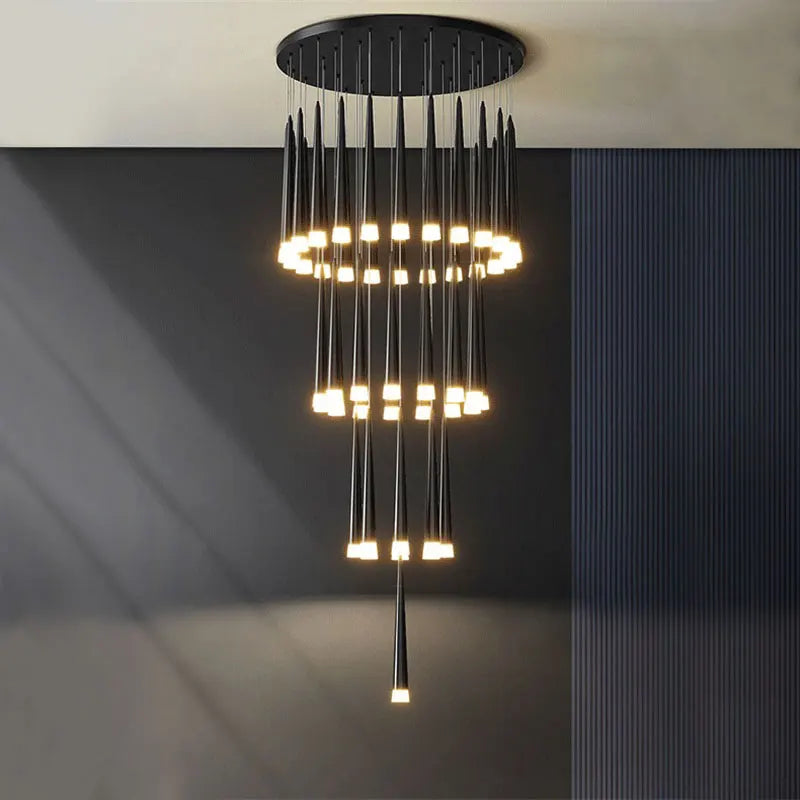 Afralia™ Modern Loft Chandelier LED Ceiling Light for Living Room Hallway