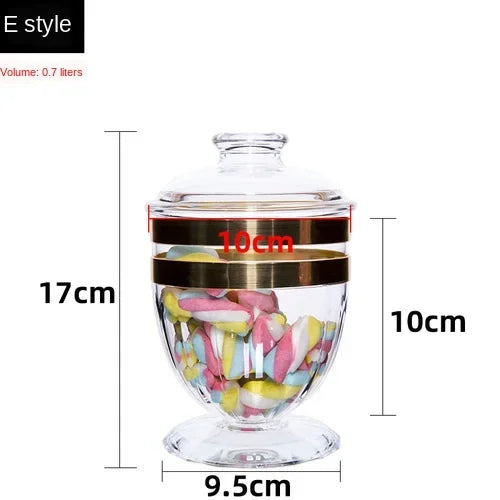 Afralia™ Acrylic Candy & Spice Jar Set for Kitchen Food Storage