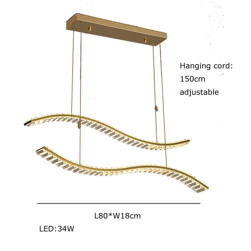 Afralia™ Luxury LED Rings Pendant Light for Modern Ceiling Decor