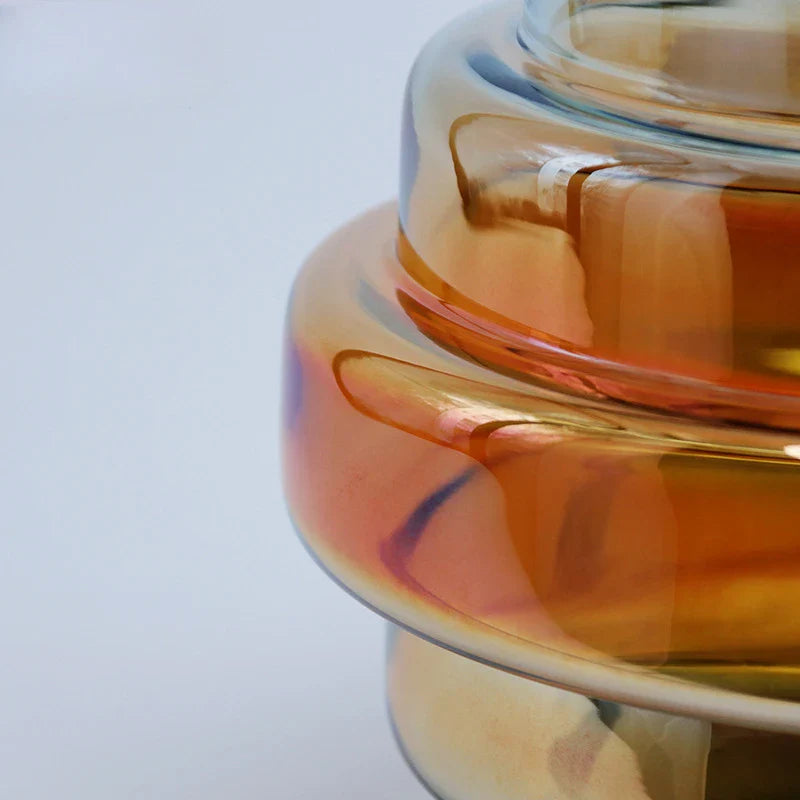 Afralia™ Gradient Glass Vase for Stylish Flower Arrangements and Home Decor