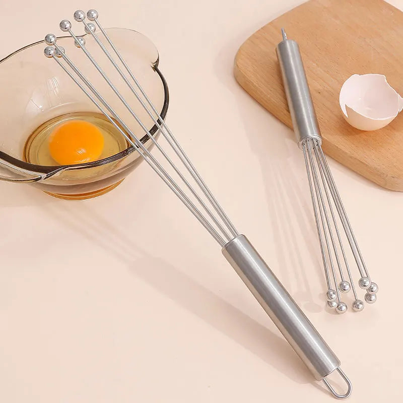 Afralia™ Stainless Steel Egg Beater Whisk Mixer | Durable Kitchen Gadgets