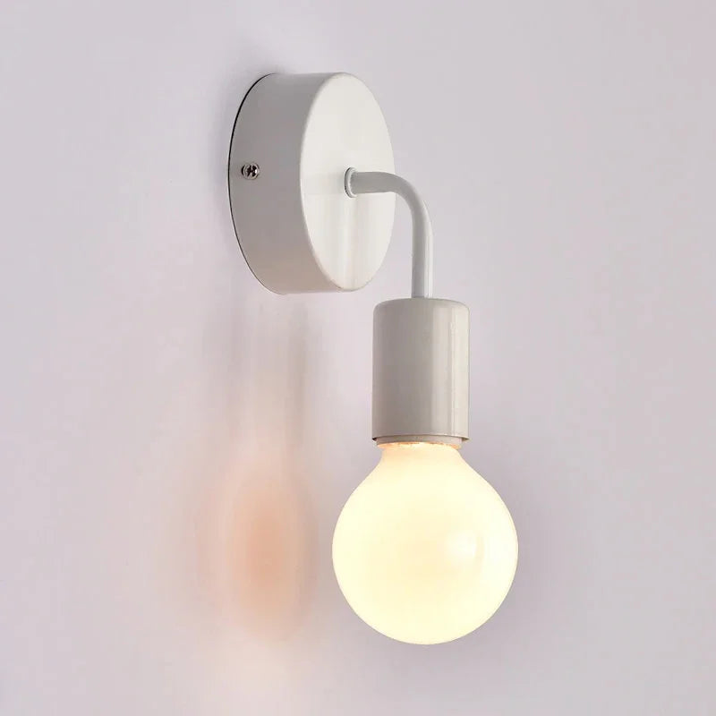 Afralia™ Simple LED Wall Lamp for Nordic Bedside Lighting