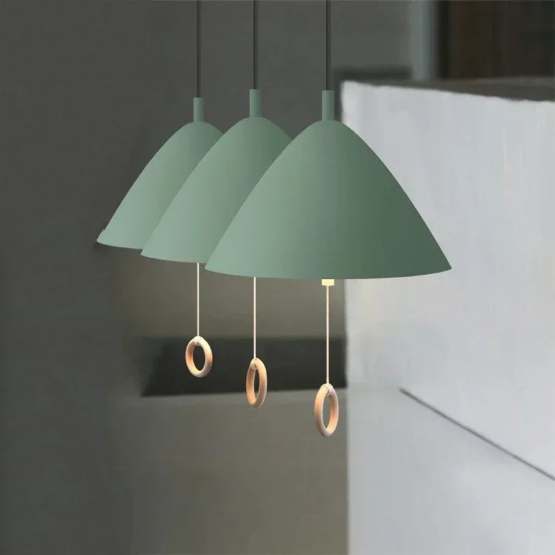 Afralia™ Designer Pendant Light for Dining Room & Bedroom, Pull Switch E27 Fixture