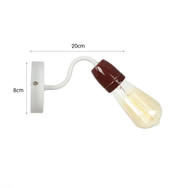 Afralia™ Colorful Ceramic LED Wall Lamp for Living Room Bedroom Loft Minimalism