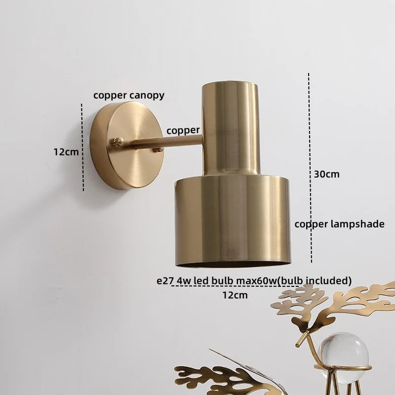 Afralia™ LED Wall Lamp with Pull Chain Switch for Modern Home Decor