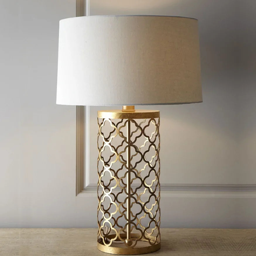 Afralia™ Gold Bird Cage Iron Desk Lamp: Minimalist European Iron Art Grid Table Light