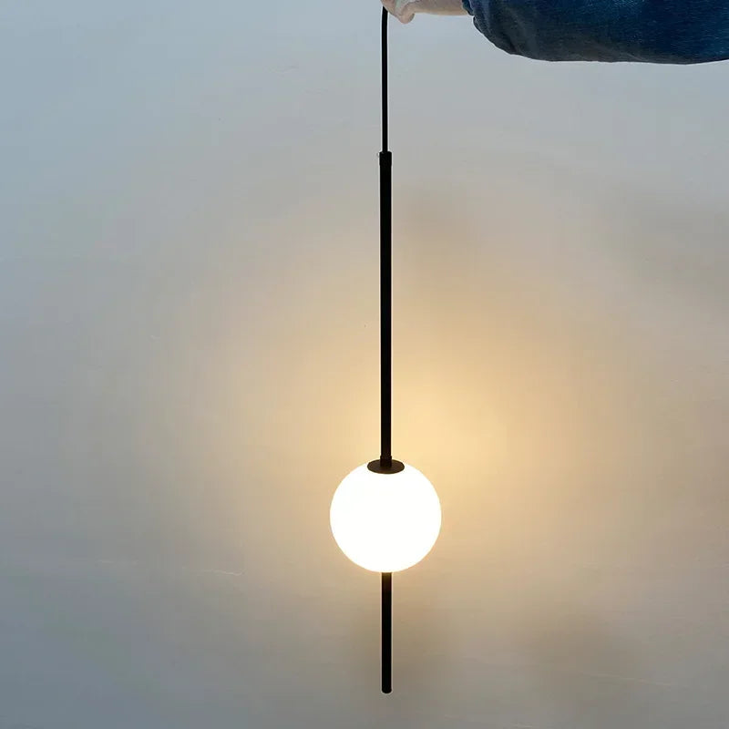 Afralia™ Glass Ball Pendant Lights for Dining Room Bedroom Decor Lighting
