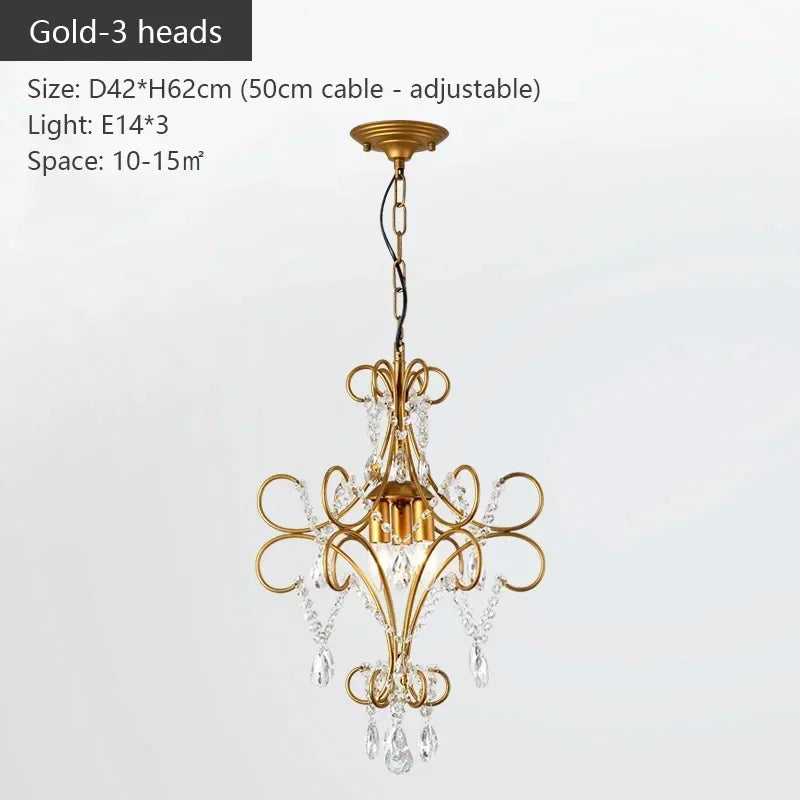 Iron Crystal Chandelier by Afralia™ - Modern Industrial Luxury for Home Living Room