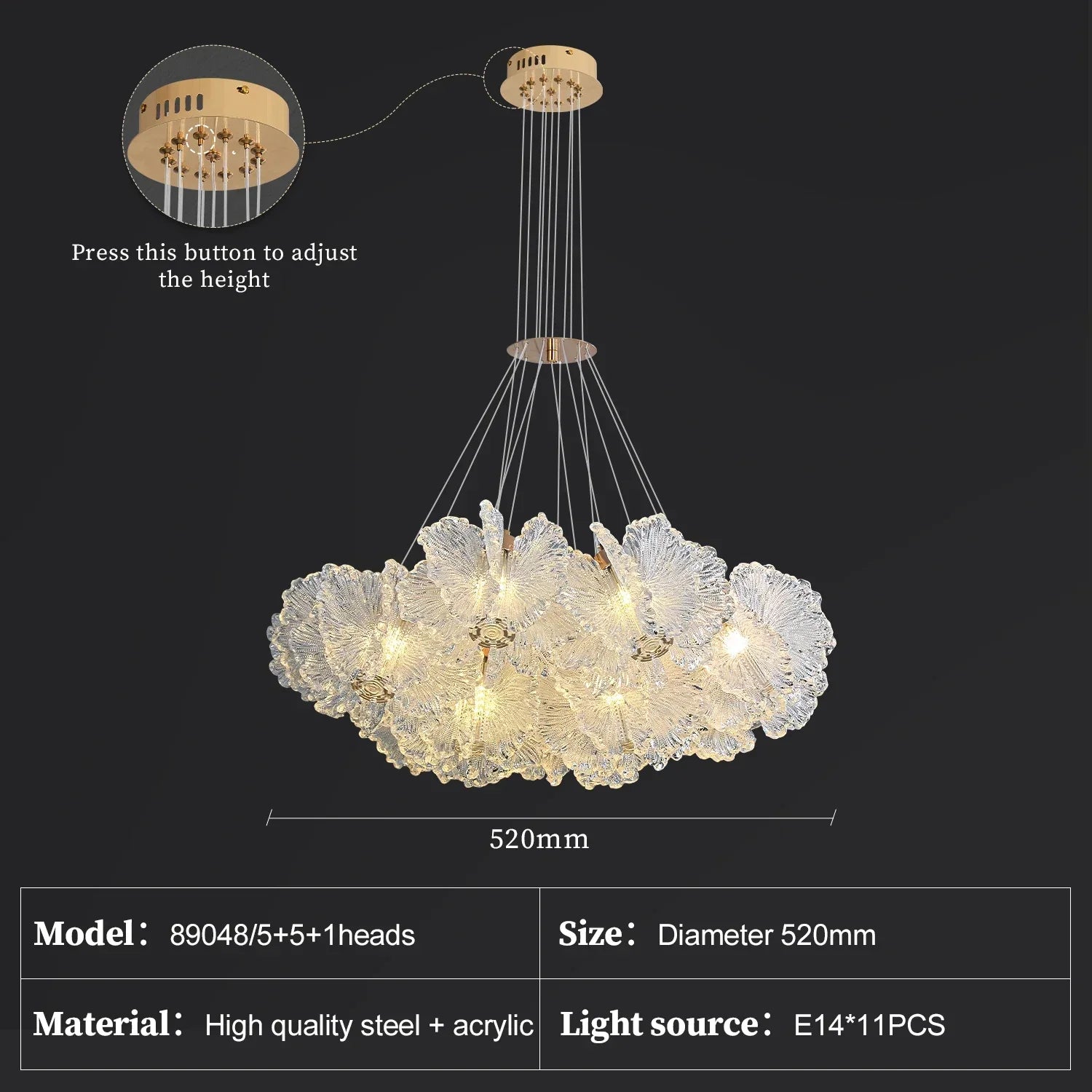 Afralia™ Modern Floral Pendant Chandelier for Bedroom, Restaurant, and Hotel Dining Room