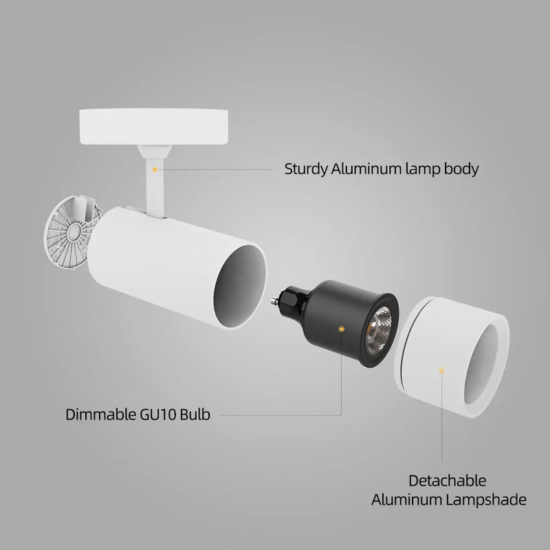 Afralia™ LED Spotlight: Adjustable Dimmable GU10 Downlight for Bedroom, Living Room, Corridor