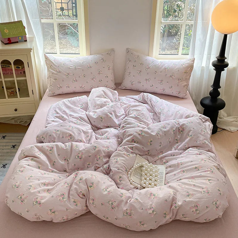 Afralia™ Double-Layer Cotton Bedding Set - High-Quality, Ultra Soft Quilt Set